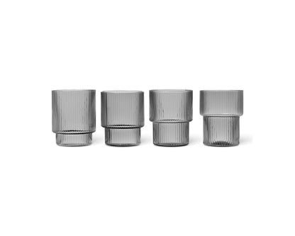 Ripple Glasses (Set of 4) by Ferm LIVING