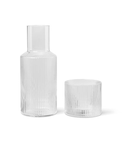 Ripple Carafe with Lid, Small by ferm LIVING (Set of 2)