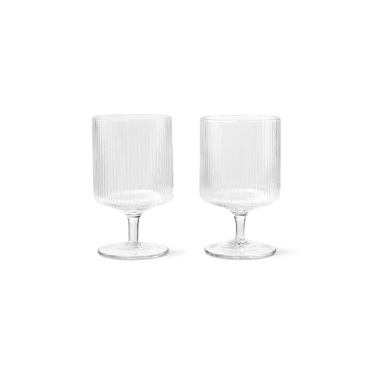 Ripple Wine Glasses (Set of 2) by ferm LIVING
